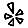 Yelp review platform logo